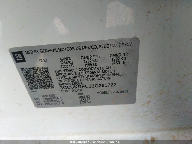 Chevrolet Silverado 1500 1lt 2018 3GCUKREC3JG261722 Image 9