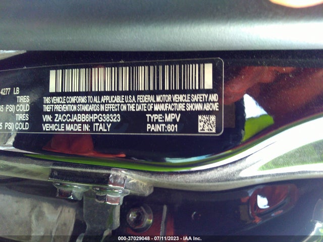 ZACCJABB6HPG38323 Jeep Renegade Altitude