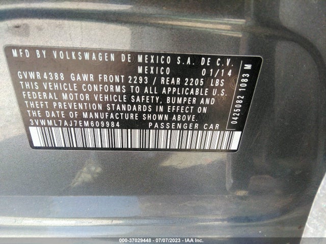 3VWML7AJ7EM609984 Volkswagen Jetta Sportwagen Tdi