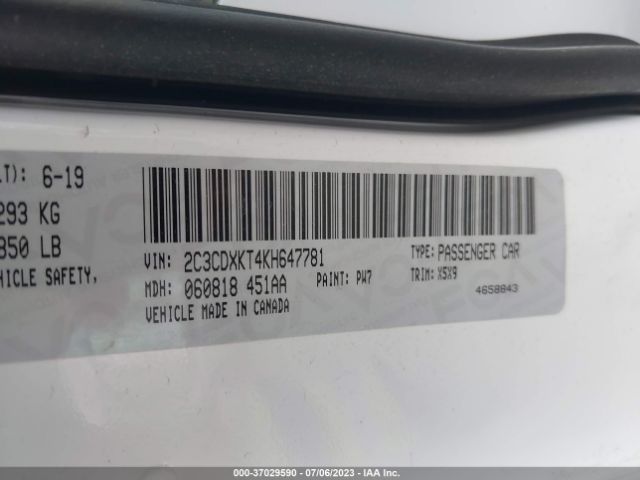 2C3CDXKT4KH647781 Dodge Charger Police