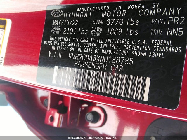 Hyundai Venue Limited 2022 KMHRC8A3XNU188785 Image 16