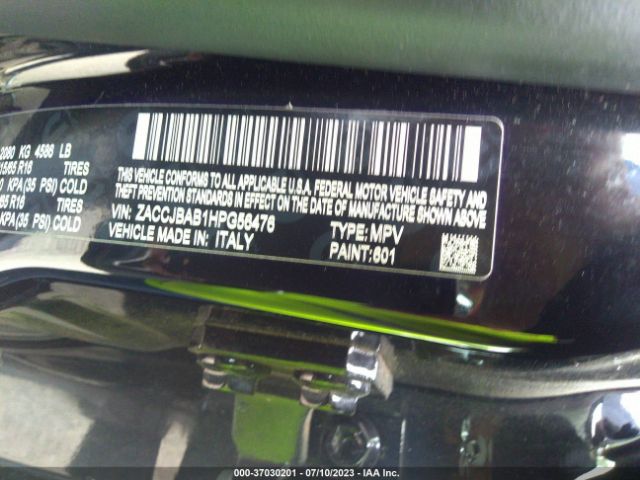 ZACCJBAB1HPG56476 Jeep Renegade Sport