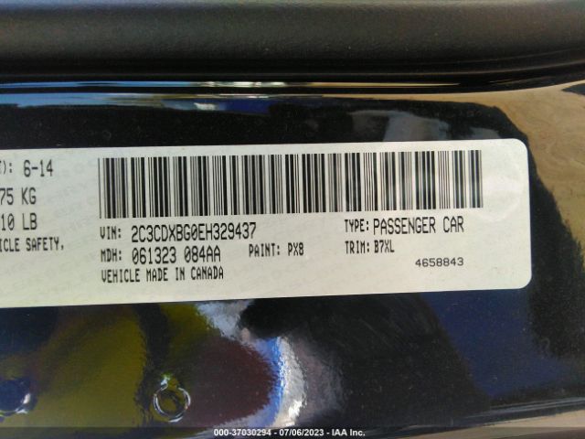 2C3CDXBG0EH329437 Dodge Charger Se