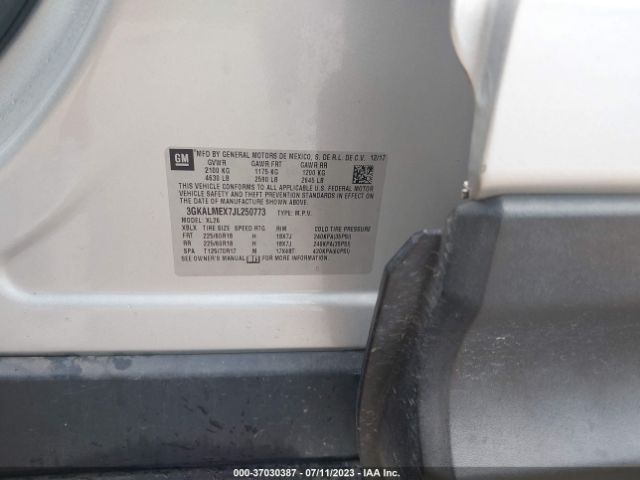 3GKALMEX7JL250773 GMC Terrain Sle