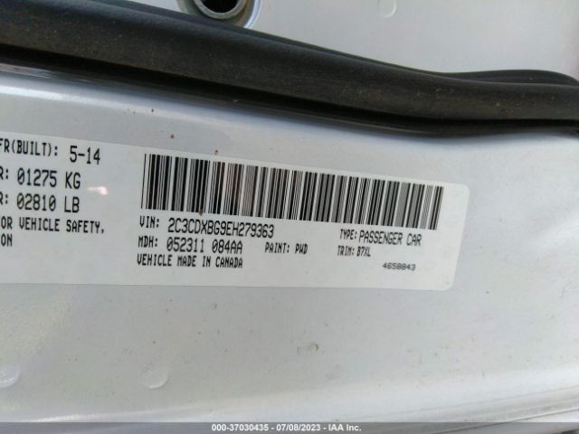 2C3CDXBG9EH279363 Dodge Charger Se
