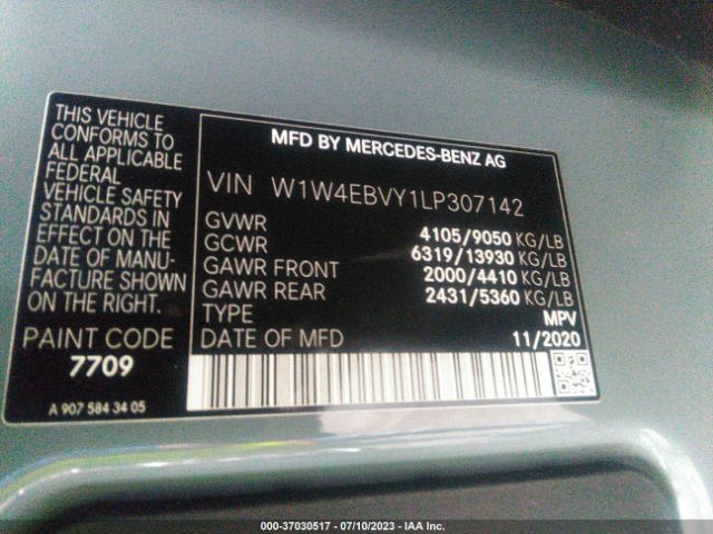 W1W4EBVY1LP307142 Mercedes-Benz SPRINTER VAN
