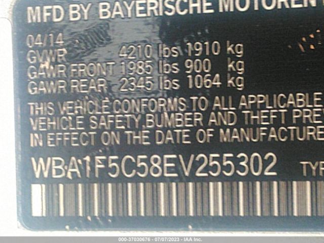 WBA1F5C58EV255302 BMW 2 Series 228i