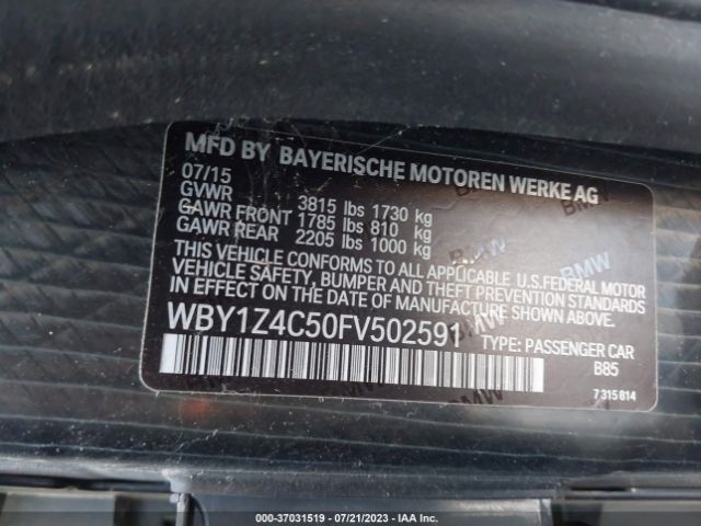 WBY1Z4C50FV502591 BMW I3