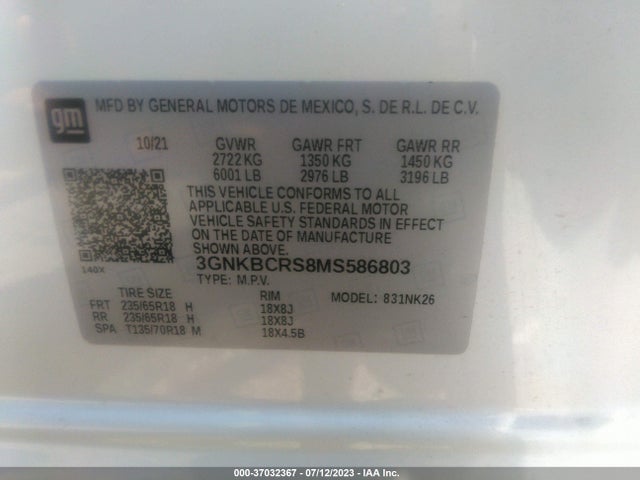 Chevrolet Blazer Lt 2021 3GNKBCRS8MS586803 Image 9