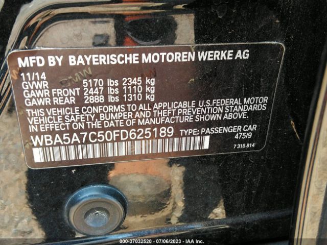 WBA5A7C50FD625189 BMW 5 Series 528i Xdrive