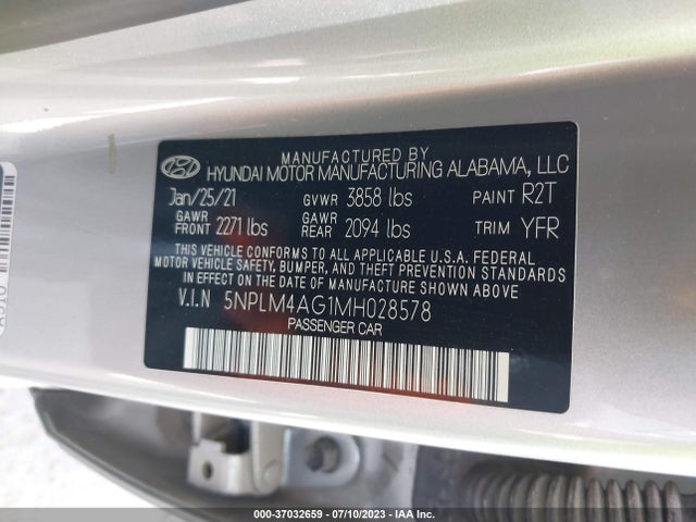 Hyundai ELANTRA SEL 2021 5NPLM4AG1MH028578 Image 15