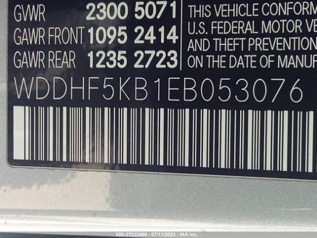 WDDHF5KB1EB053076 Mercedes-Benz E-class E 350