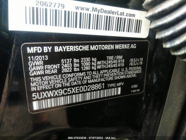 5UXWX9C5XE0D28861 BMW X3 Xdrive28i