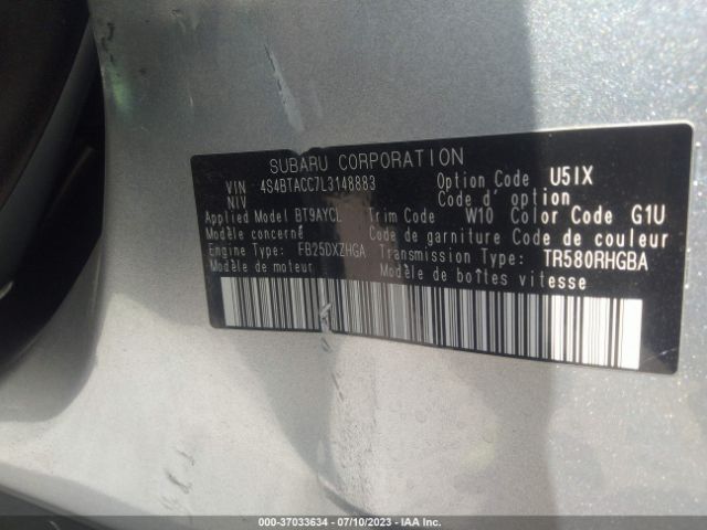 4S4BTACC7L3148883 Subaru Outback Premium