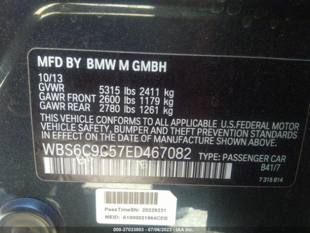 WBS6C9C57ED467082 BMW M6