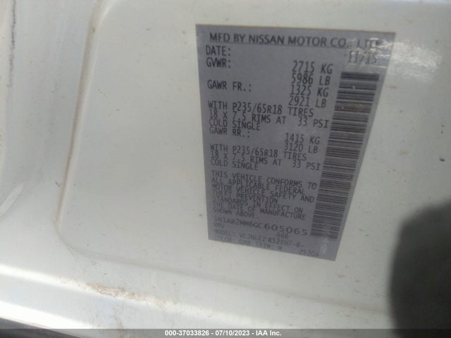 Nissan Pathfinder Sv 2016 5N1AR2MM6GC605065 Image 16