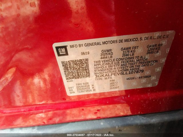 3GKALPEV6LL107879 GMC Terrain Slt