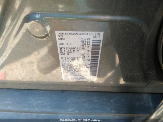 5N1AT2MT0GC897241 Nissan Rogue Sl