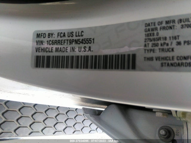 1C6RREFT9PN545551 RAM 1500 Big Horn