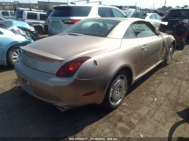 2002 LEXUS SC 430 VIN: JTHFN48Y220002167