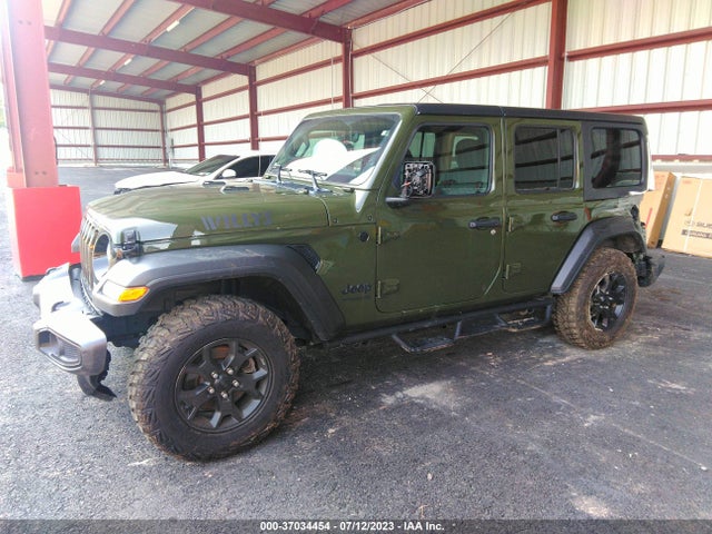 2021 JEEP WRANGLER UNLIMITED WILLYS VIN: 1C4HJXDN0MW584725