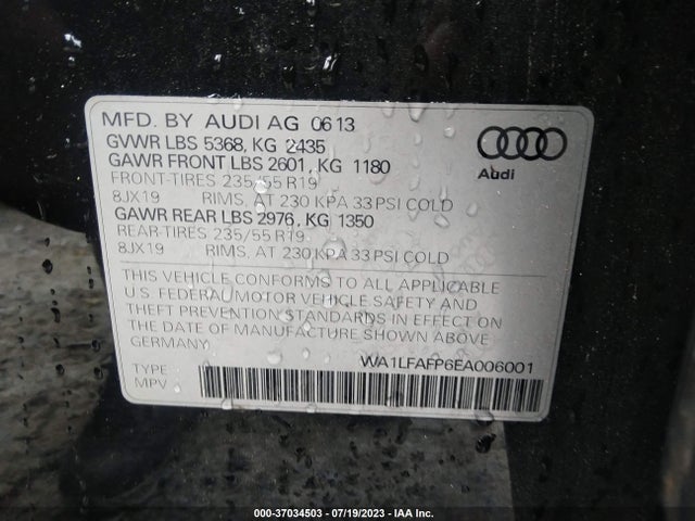 WA1LFAFP6EA006001 Audi Q5 Premium Plus
