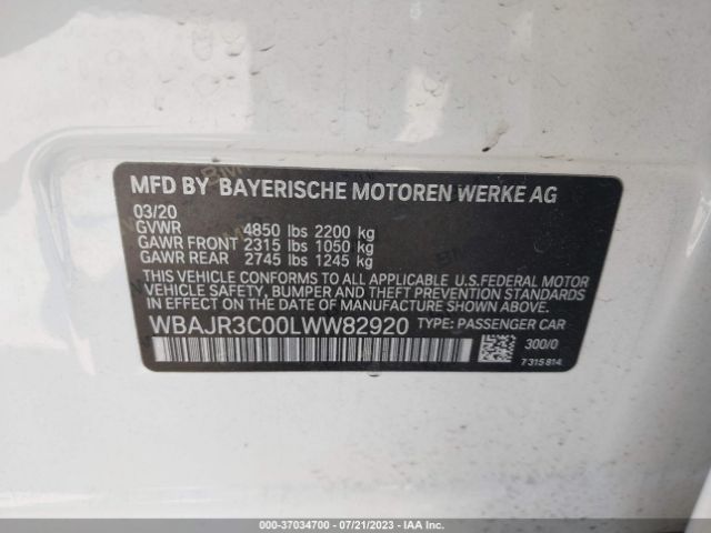 WBAJR3C00LWW82920 BMW 5 Series 530i
