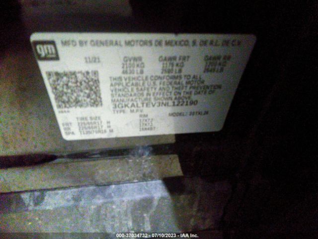 3GKALTEV3NL122190 GMC Terrain Sle