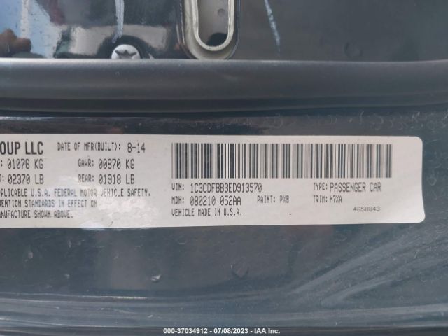 1C3CDFBB3ED913570 Dodge DART SXT