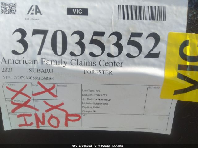JF2SKAJC5MH568366 Subaru Forester Premium