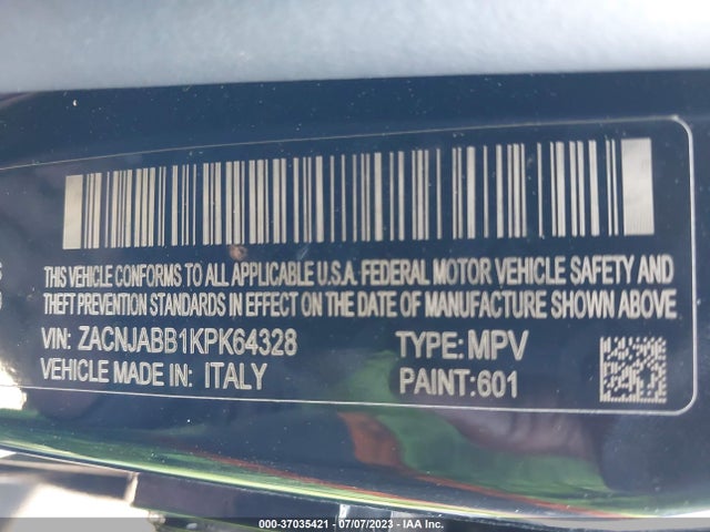 ZACNJABB1KPK64328 Jeep Renegade Altitude