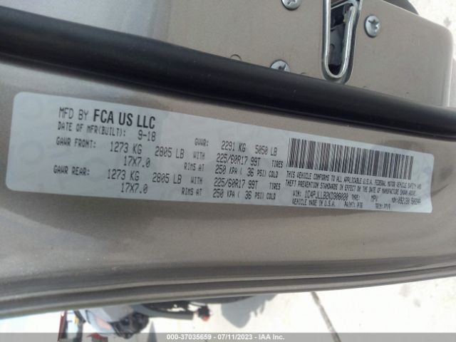 1C4PJLLB2KD308020 Jeep Cherokee Latitude Plus
