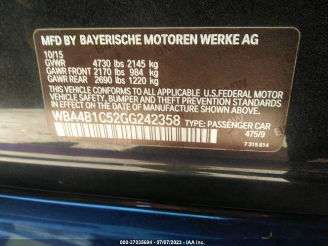 WBA4B1C52GG242358 BMW 4 Series 435i