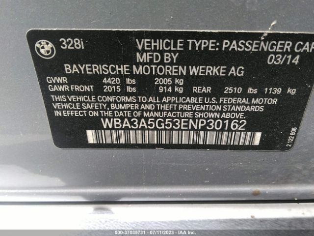 WBA3A5G53ENP30162 BMW 3 Series 328i