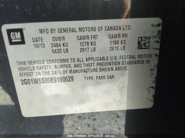 2G61W5S89E9180629 Cadillac Xts Platinum