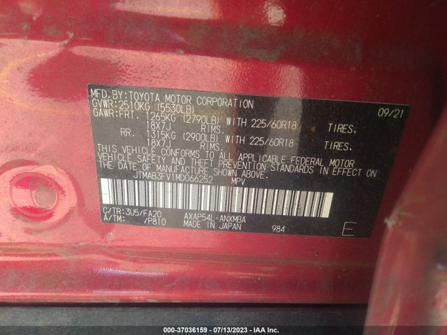 Toyota Rav4 Prime Se 2021 JTMAB3FV1MD066252 Image 9