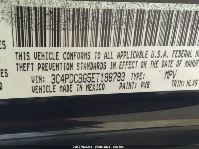 3C4PDCBG5ET198793 Dodge Journey Sxt
