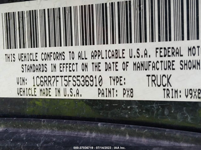 1C6RR7FT5FS536910 RAM 1500 Express