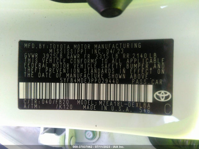 Toyota COROLLA LE 2023 5YFB4MDE3PP029440 Image 14