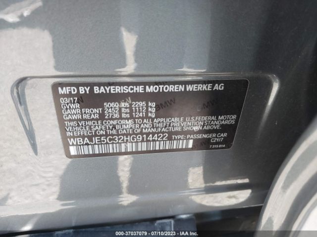 WBAJE5C32HG914422 BMW 5 Series 540i