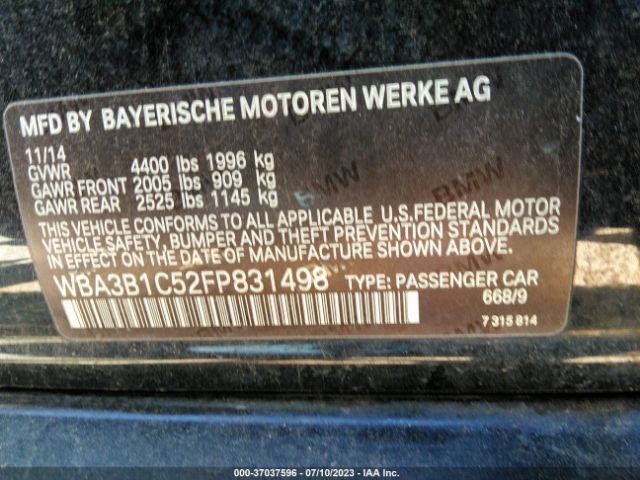 WBA3B1C52FP831498 BMW 3 Series 320i