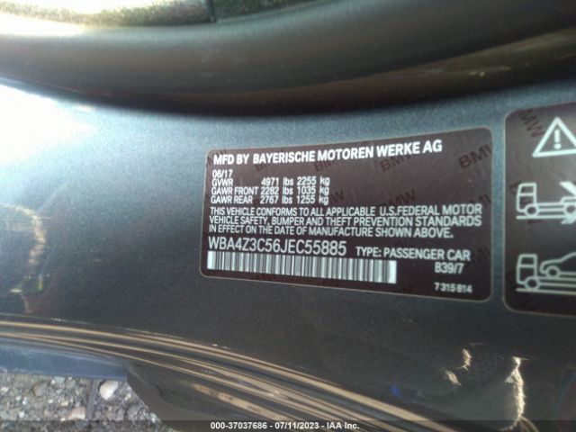WBA4Z3C56JEC55885 BMW 4 Series 430i Xdrive