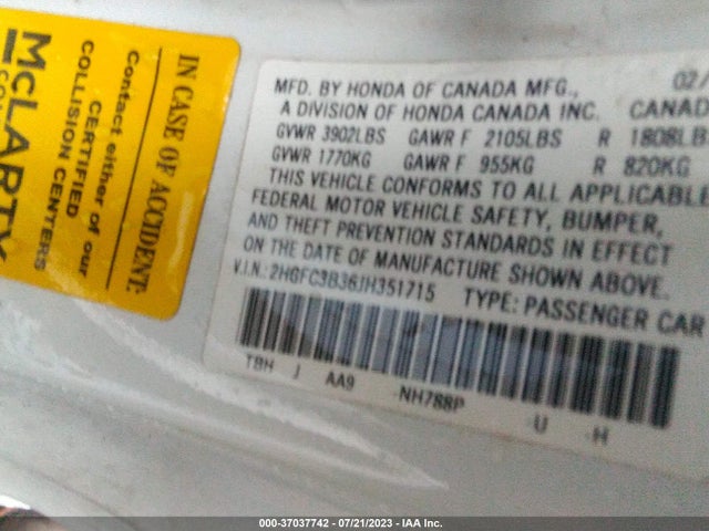 Honda Civic Coupe Ex-t 2018 2HGFC3B36JH351715 Image 9