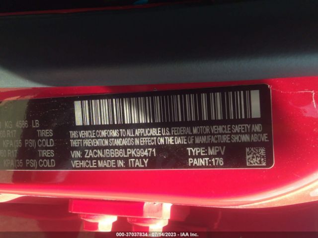 ZACNJBBB6LPK99471 Jeep Renegade Latitude