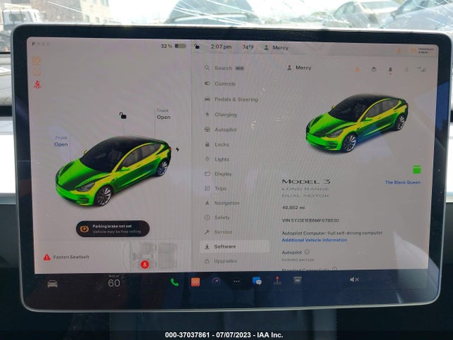 Tesla Model 3 Long Range 2021 5YJ3E1EB6MF078630 Image 14