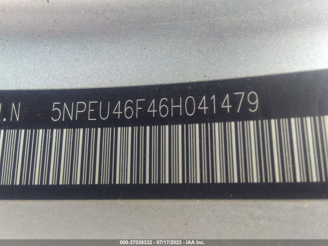 2006 HYUNDAI SONATA GLS/LX VIN: 5NPEU46F46H041479