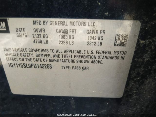 1G1115SL9FU145263 Chevrolet IMPALA 1LT