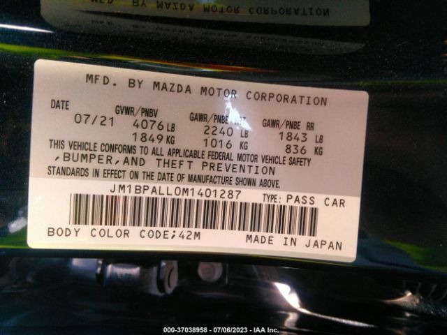 JM1BPALL0M1401287 Mazda Mazda3 Hatchback Preferred