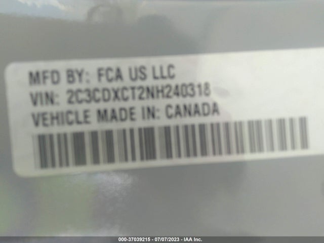 Dodge CHARGER R/T 2022 2C3CDXCT2NH240318 Image 9