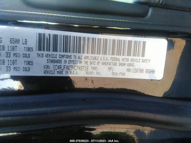 Jeep Grand Cherokee Laredo 2017 1C4RJFAG9HC749716 Image 9